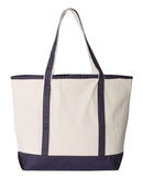 Q-Tees - 34.6L Large Canvas Deluxe Tote - Q1500