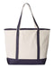 Q-Tees - 34.6L Large Canvas Deluxe Tote - Q1500