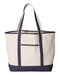 Q-Tees - 34.6L Large Canvas Deluxe Tote - Q1500