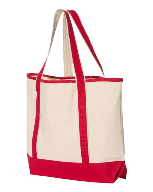 Q-Tees - 34.6L Large Canvas Deluxe Tote - Q1500