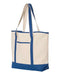 Q-Tees - 34.6L Large Canvas Deluxe Tote - Q1500