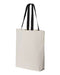 Q-Tees - 11L Canvas Tote with Contrast-Color Handles - Q4400