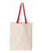 Q-Tees - 11L Canvas Tote with Contrast-Color Handles - Q4400