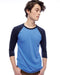 American Apparel - 50/50 Raglan Three-Quarter Sleeve Tee - BB453W