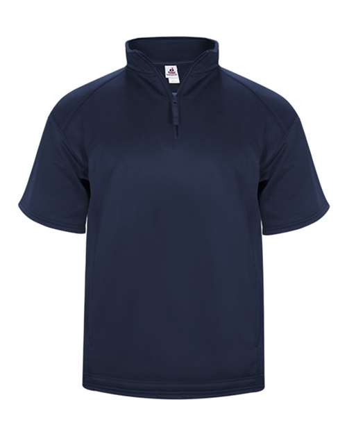 Badger - Poly Fleece Short Sleeve Quarter-Zip Pullover - 1482