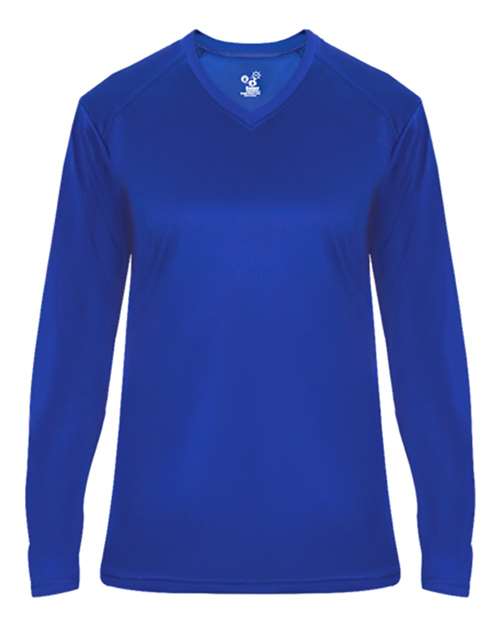 Badger - Ultimate SoftLock™ Women's V-Neck Long Sleeve T-Shirt - 4064