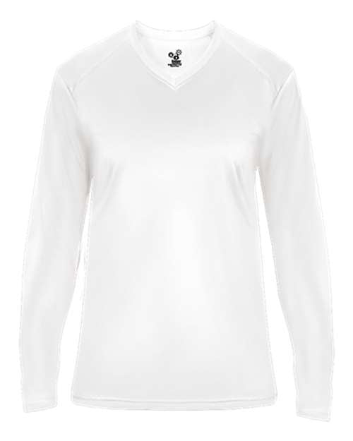 Badger - Ultimate SoftLock™ Women's V-Neck Long Sleeve T-Shirt - 4064