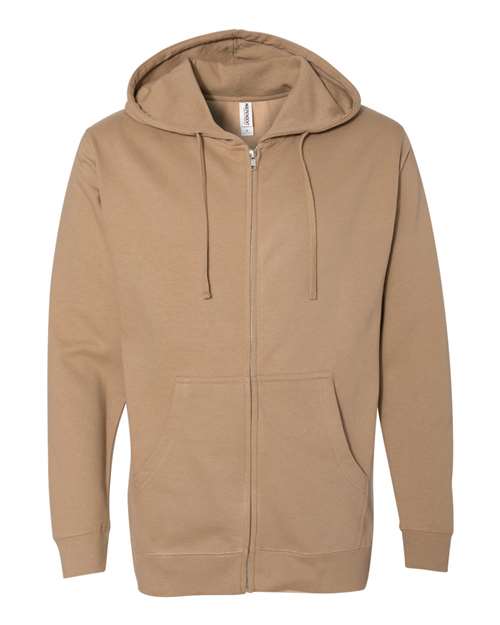 Independent Trading Co. - Midweight Full-Zip Hooded Sweatshirt - SS4500Z (More Color)