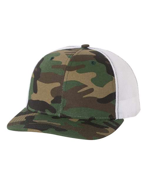 Richardson - Patterned Snapback Trucker Cap - 112P