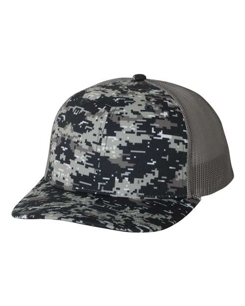 Richardson - Patterned Snapback Trucker Cap - 112P