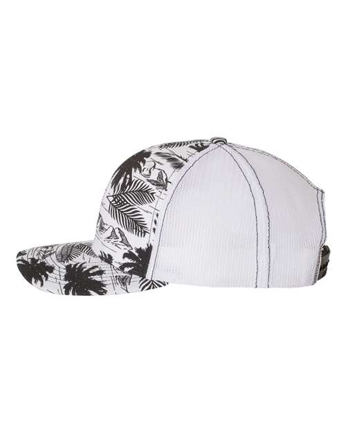 Richardson - Patterned Snapback Trucker Cap - 112P