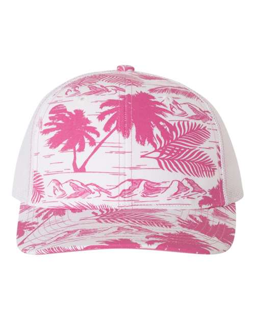 Richardson - Patterned Snapback Trucker Cap - 112P