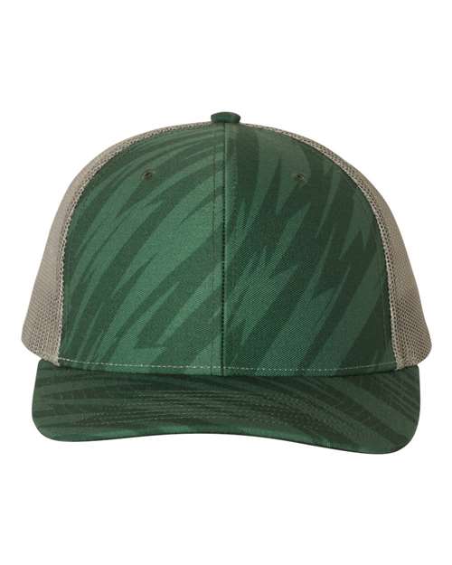 Richardson - Patterned Snapback Trucker Cap - 112P