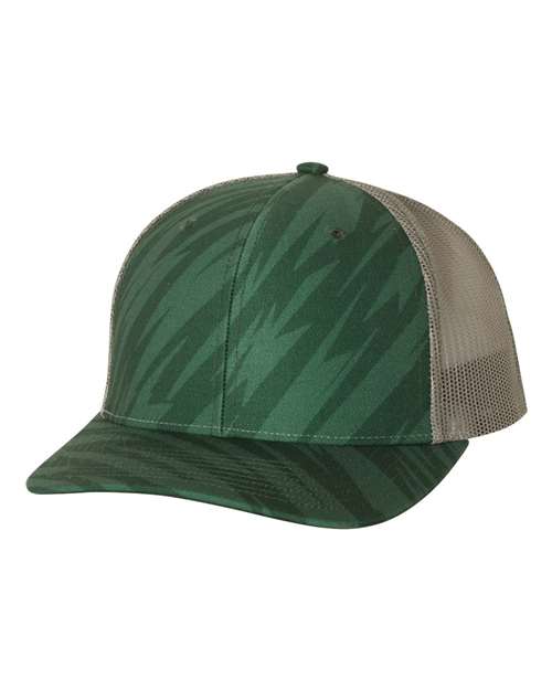 Richardson - Patterned Snapback Trucker Cap - 112P