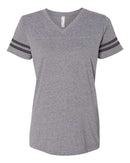 LAT - Women's Football V-Neck Fine Jersey Tee - 3537