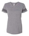 LAT - Women's Football V-Neck Fine Jersey Tee - 3537