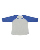 LAT - Curvy Collection Women's Baseball Three-Quarter Sleeve Tee - 3830