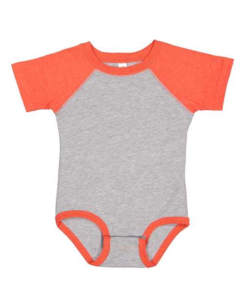 Rabbit Skins - Infant Baseball Fine Jersey Bodysuit - 4430