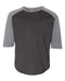 LAT - Youth Baseball Fine Jersey Three-Quarter Sleeve Tee - 6130