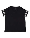 LAT - Curvy Collection Women's Vintage Football T-Shirt - 3837