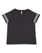 LAT - Curvy Collection Women's Vintage Football T-Shirt - 3837