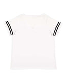 LAT - Curvy Collection Women's Vintage Football T-Shirt - 3837