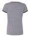 LAT - Women's Retro Ringer Fine Jersey V-Neck Tee - 3532