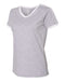 LAT - Women's Retro Ringer Fine Jersey V-Neck Tee - 3532