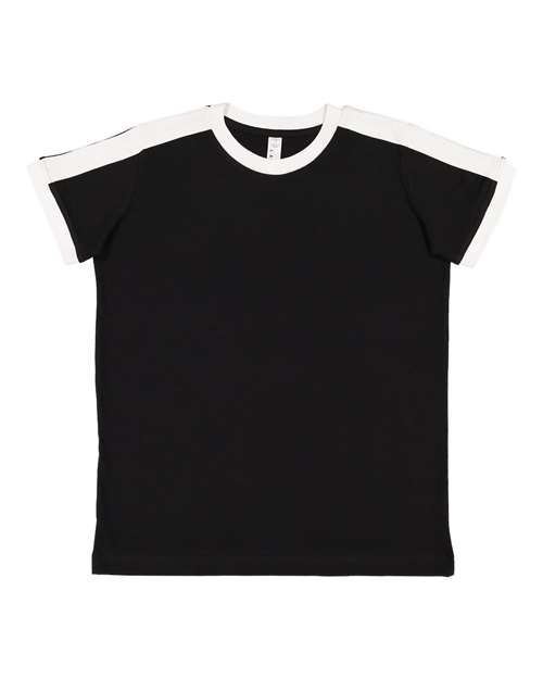 LAT - Youth Retro Ringer Fine Jersey Tee - 6132