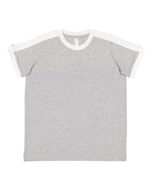 LAT - Youth Retro Ringer Fine Jersey Tee - 6132