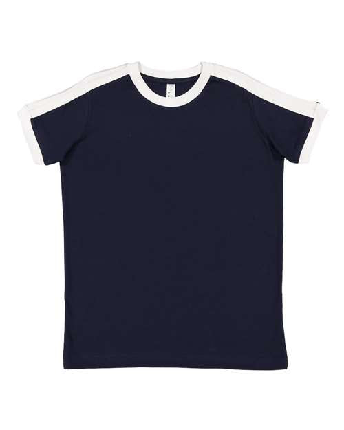 LAT - Youth Retro Ringer Fine Jersey Tee - 6132