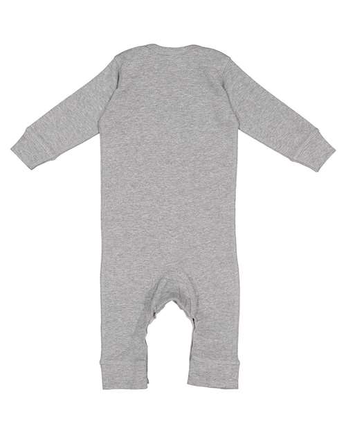 Rabbit Skins - Infant Long Legged Baby Rib Bodysuit - 4412