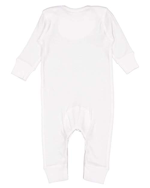 Rabbit Skins - Infant Long Legged Baby Rib Bodysuit - 4412