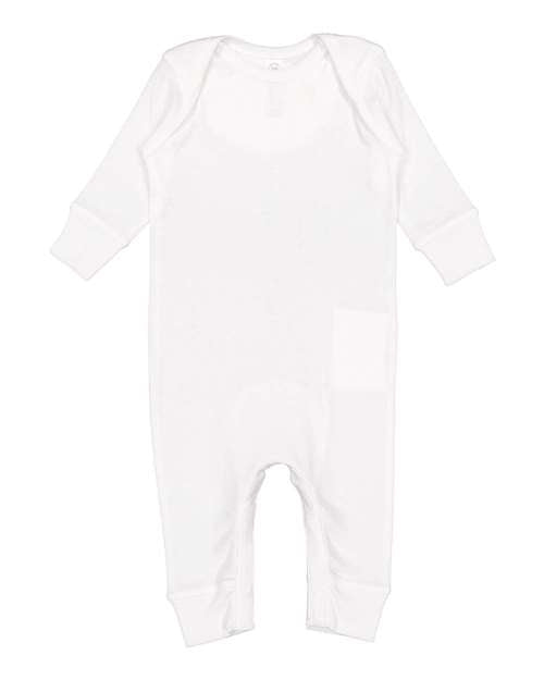 Rabbit Skins - Infant Long Legged Baby Rib Bodysuit - 4412