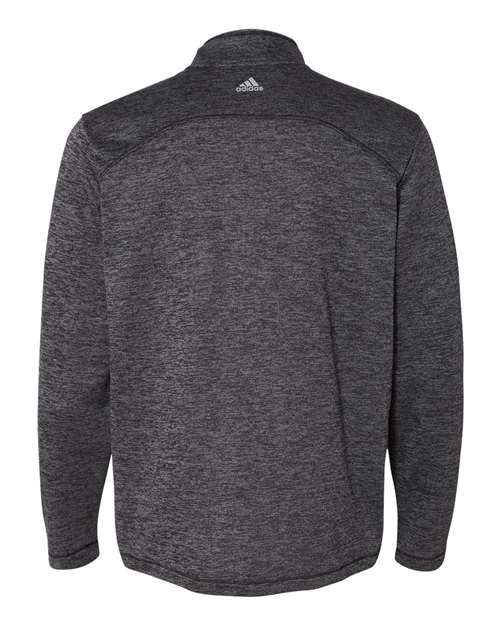 Adidas - Brushed Terry Heathered Quarter-Zip Pullover - A284