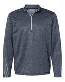 Adidas - Brushed Terry Heathered Quarter-Zip Pullover - A284