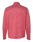 Adidas - Brushed Terry Heathered Quarter-Zip Pullover - A284