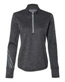 Adidas - Women's Brushed Terry Heathered Quarter-Zip Pullover - A285