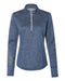 Adidas - Women's Brushed Terry Heathered Quarter-Zip Pullover - A285