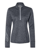 Adidas - Women's Brushed Terry Heathered Quarter-Zip Pullover - A285