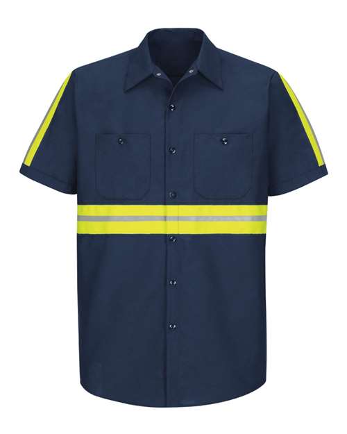 Red Kap - Enhanced Visibility Industrial Work Shirt Long Sizes - SP24EL