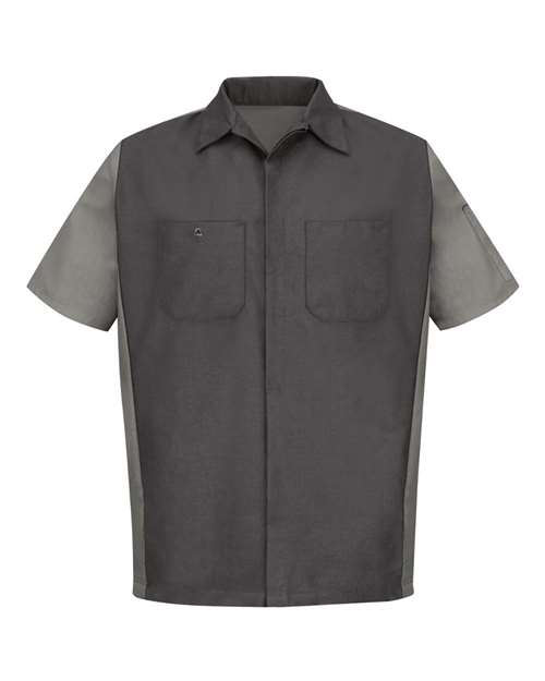 Red Kap - Short Sleeve Automotive Crew Shirt - Long Sizes - SY20L