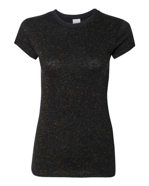 J. America - Women’s Glitter Short Sleeve T-Shirt - 8138