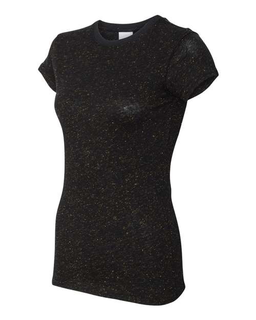 J. America - Women’s Glitter Short Sleeve T-Shirt - 8138