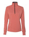 J. America - Women’s Omega Stretch Quarter-Zip Pullover - 8433