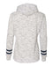 J. America - Women’s Mélange Fleece Striped-Sleeve Hooded Sweatshirt - 8674