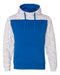 J. America - Mélange Fleece Colorblocked Hooded Sweatshirt - 8676