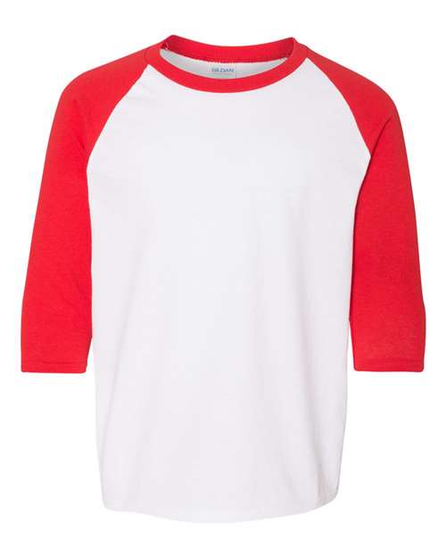 Gildan - Heavy Cotton™ Youth Raglan Three-Quarter Sleeve T-Shirt - 5700B