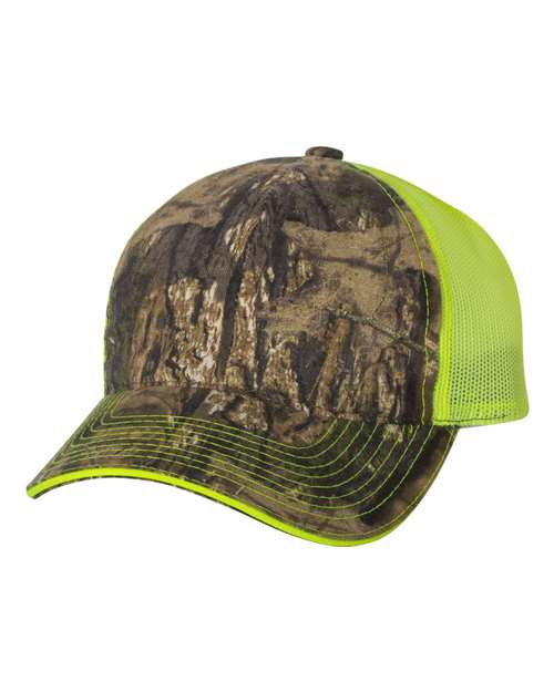 Outdoor Cap - Washed Brushed Mesh-Back Camo Cap - CGWM301