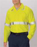 Bulwark - High Visibility Long Sleeve Work Shirt - SMW4